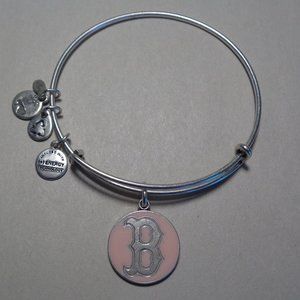 Alex and Ani BOSTON RED SOX CAP LOGO Silver Finish New Charm Bangle Bracelet